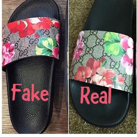 gucci bloom supreme slides fake|gucci real vs fake font.